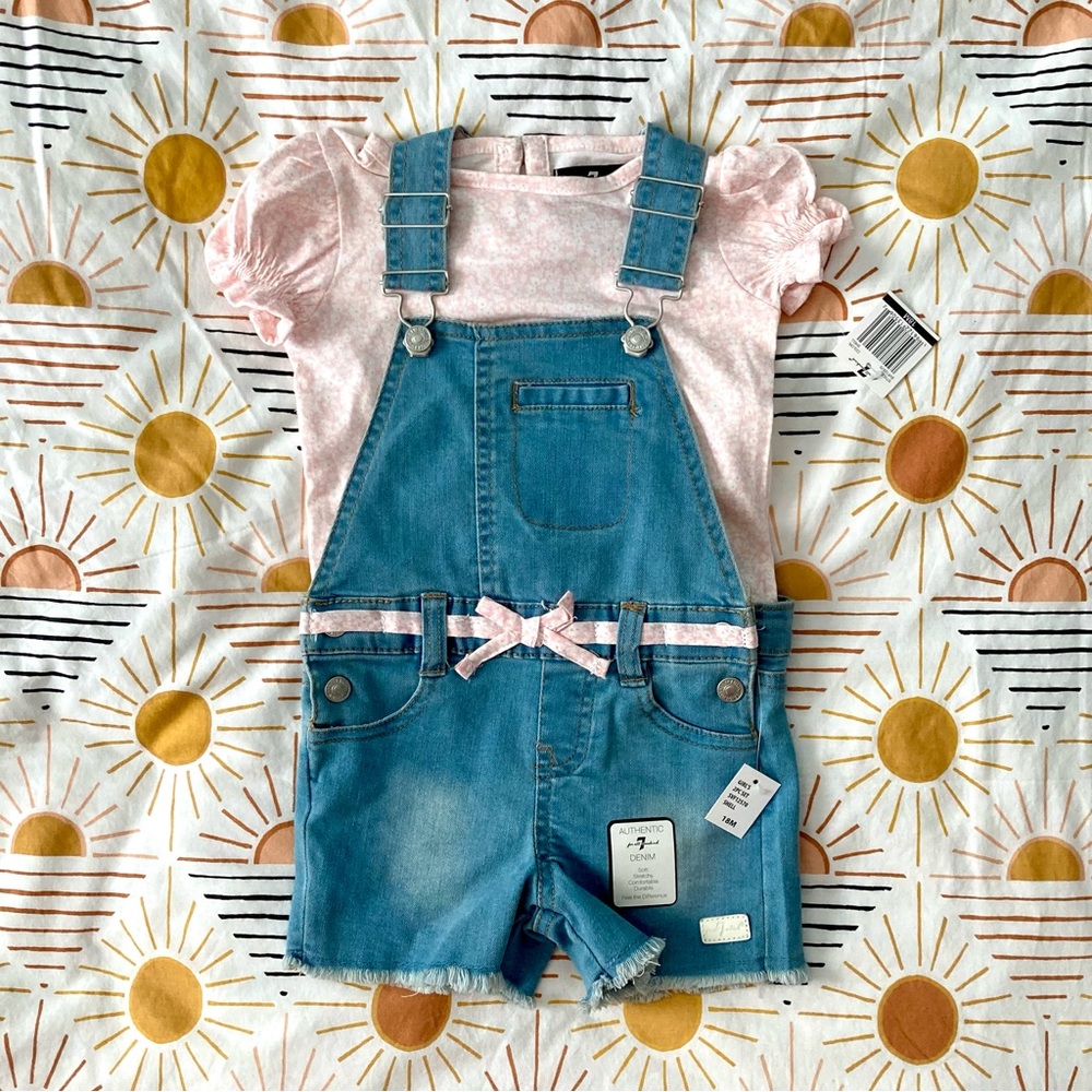 7 For All Mankind 2-Piece Denim Short-All Set